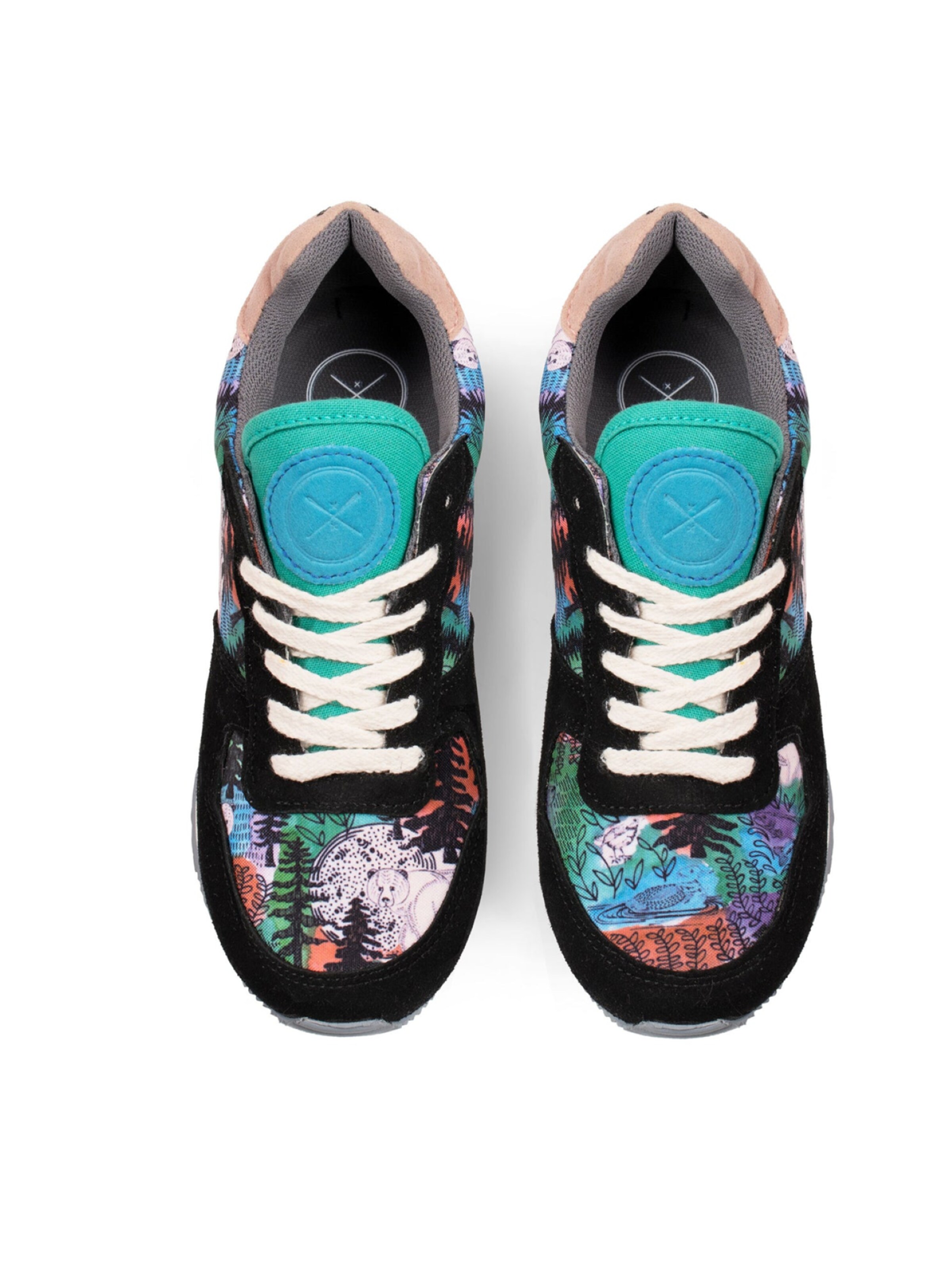 inkkas Sneaker low 'Inkkas Spirit Bear Vegan Sneaker – Handgefertigter Damen-Sneaker aus veganem Leder'‌ in Mischfarben