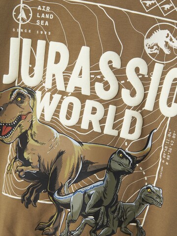 NAME IT Sweatshirt 'Jurassic' in Brown