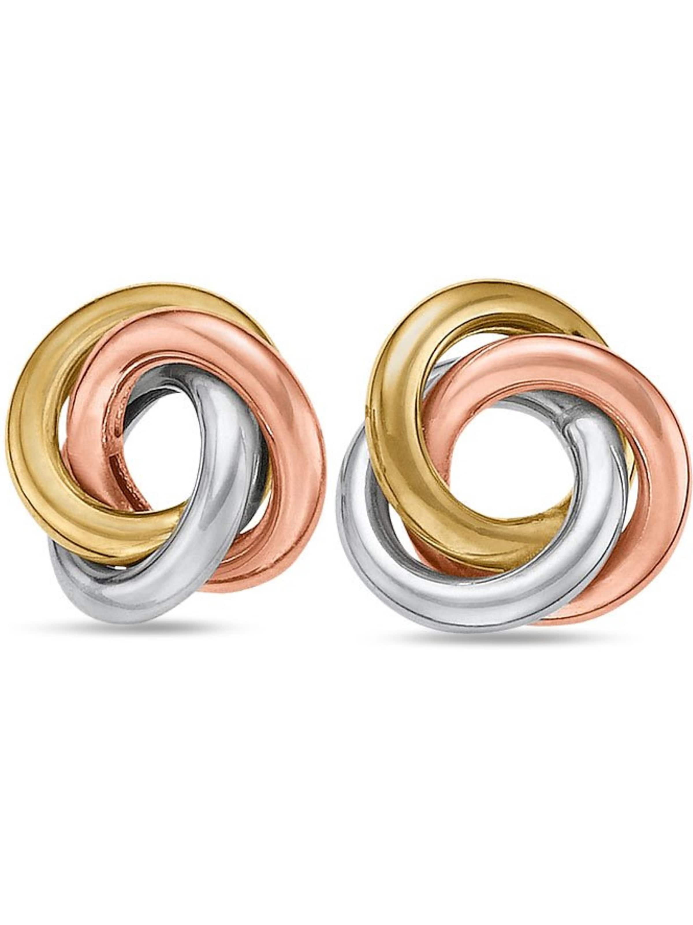 CHRIST Earrings in Gold: front