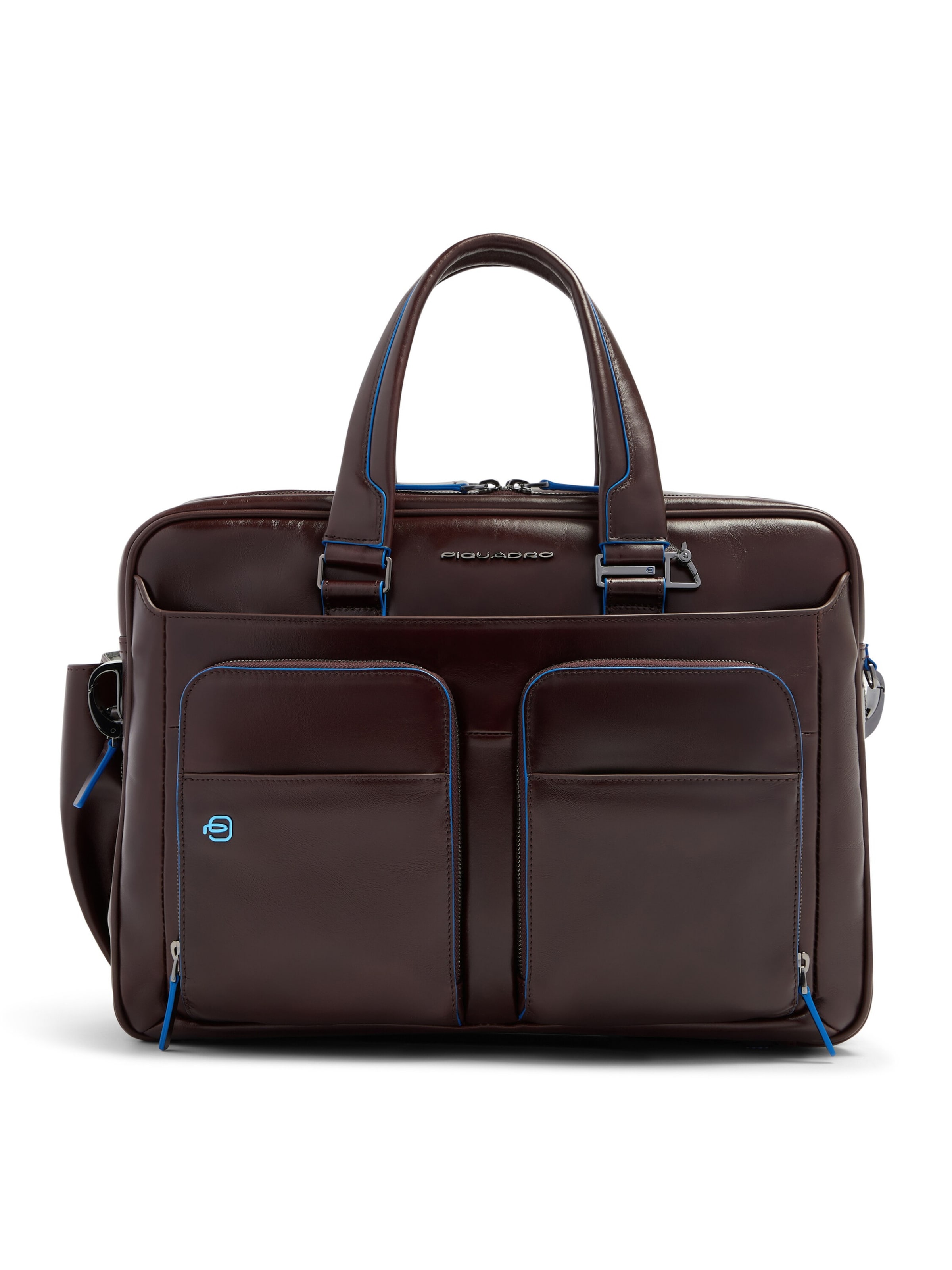 Piquadro Laptoptas in Bruin: voorkant