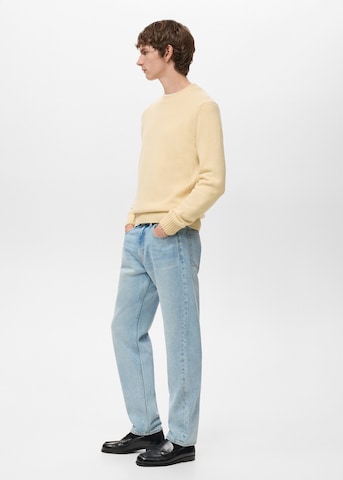 MANGO MAN Sweater 'lory' in Yellow