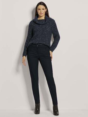 Coupe slim Pantalon MADELEINE en bleu