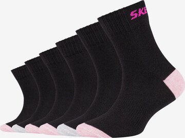 SKECHERS Athletic Socks in Black: front