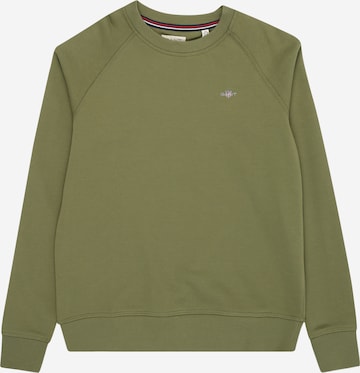 Felpa di GANT in verde: frontale