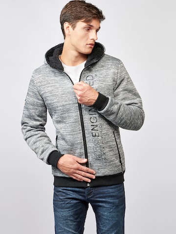 KOROSHI Sweat jacket in Grey: front