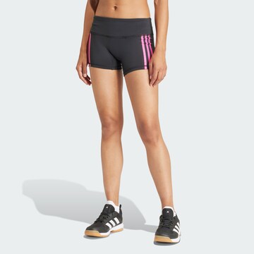 ADIDAS PERFORMANCE Skinny Sportbroek in Zwart: voorkant