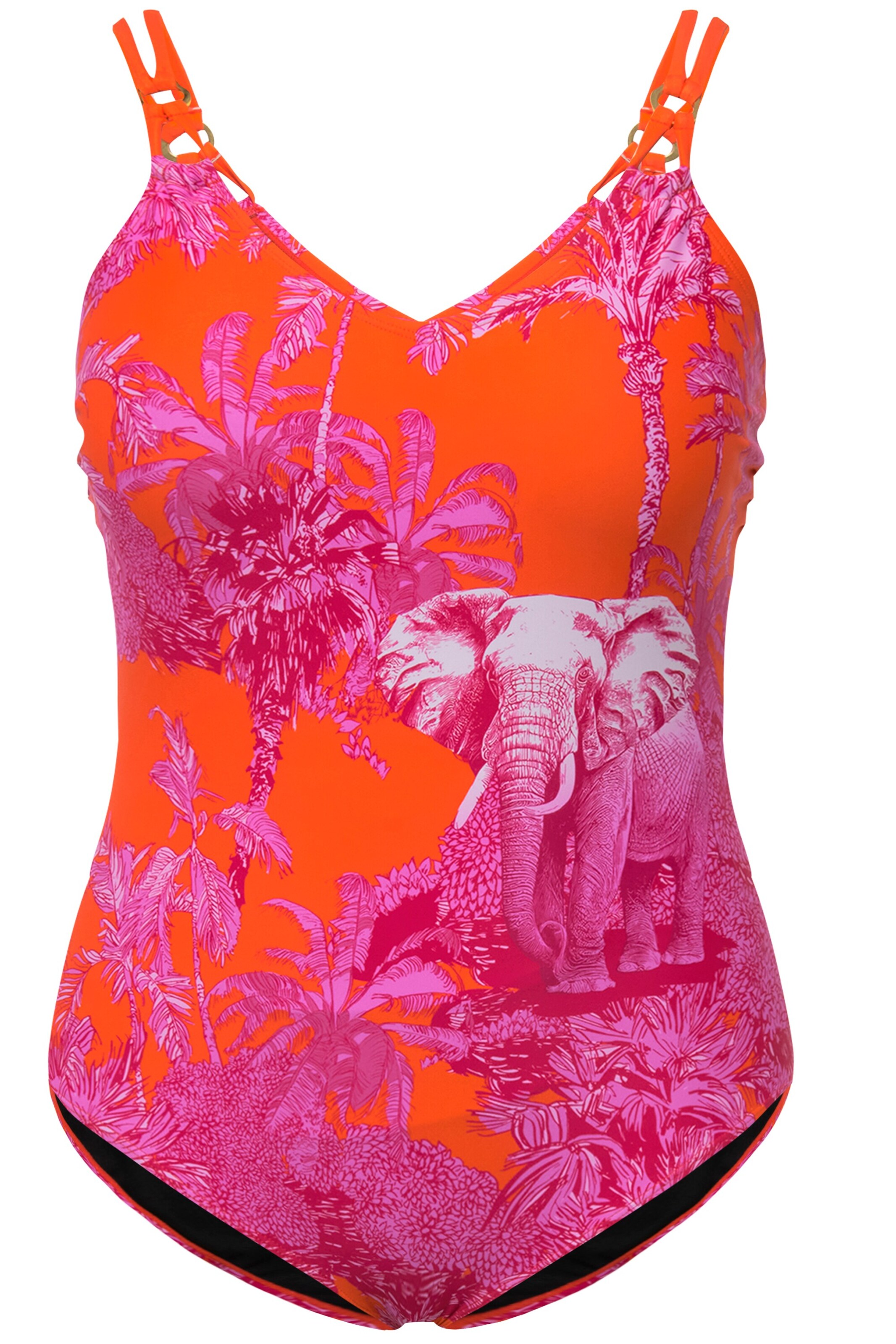 Bustier Maillot de bain Ulla Popken en mélange de couleurs : devant