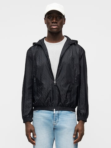 ARMANI EXCHANGE Преходно яке в синьо: отпред