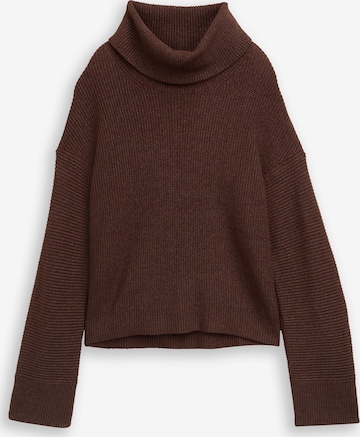 TOM TAILOR Sweater in Brown: front