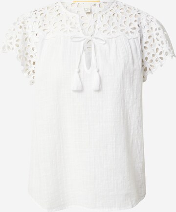 QS Blouse in White: front