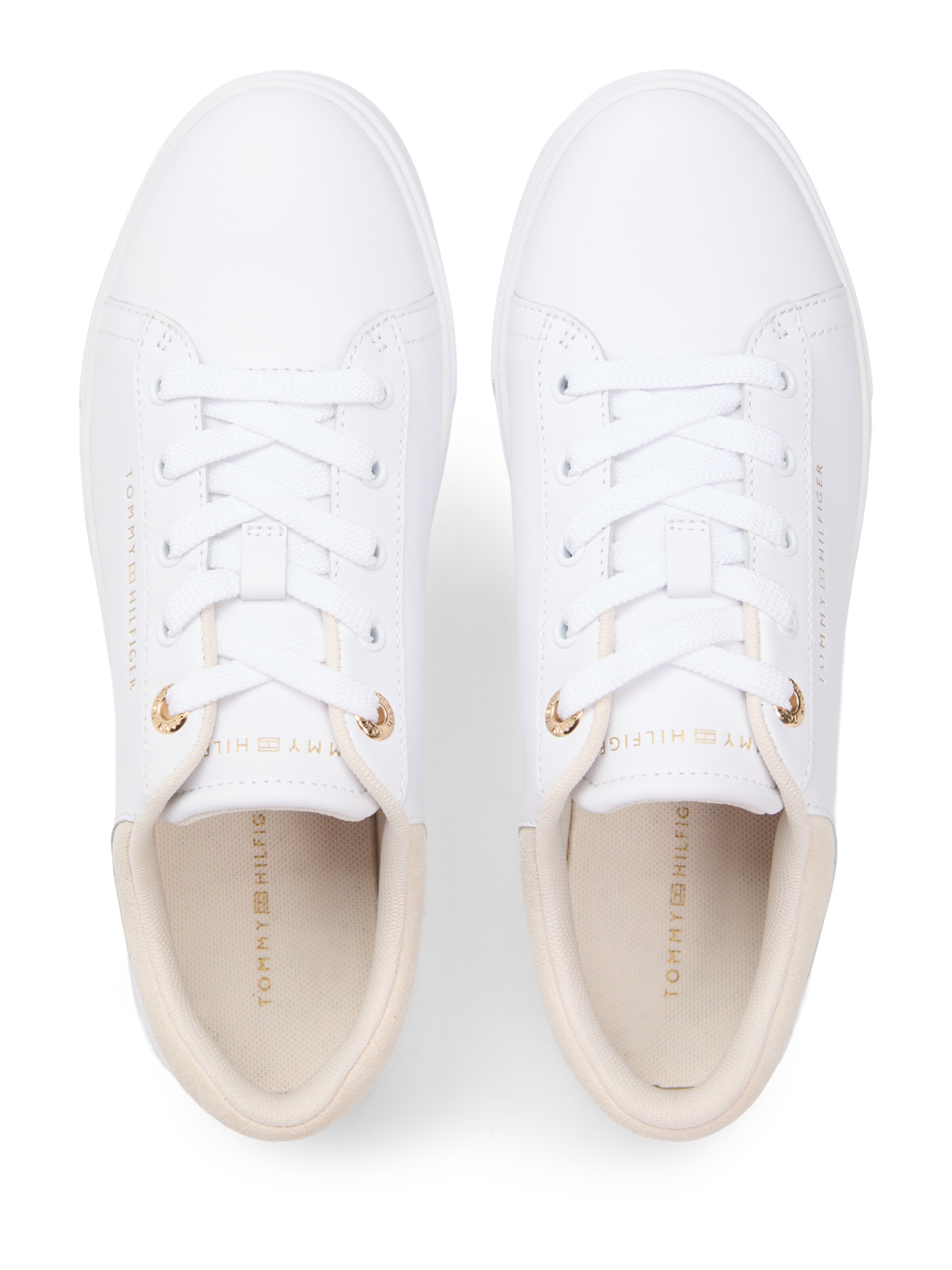 Sneaker low de la TOMMY HILFIGER pe alb