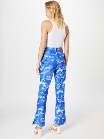 House of Sunny Flared Broek 'FANTASIA' in Blauw