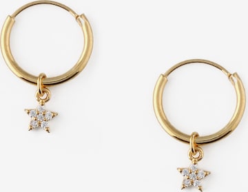 Orelia Earrings in Gold: front