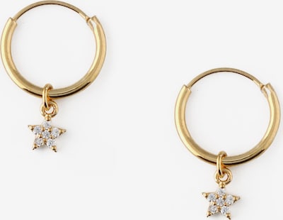 Orelia Earrings in Gold / Transparent, Item view