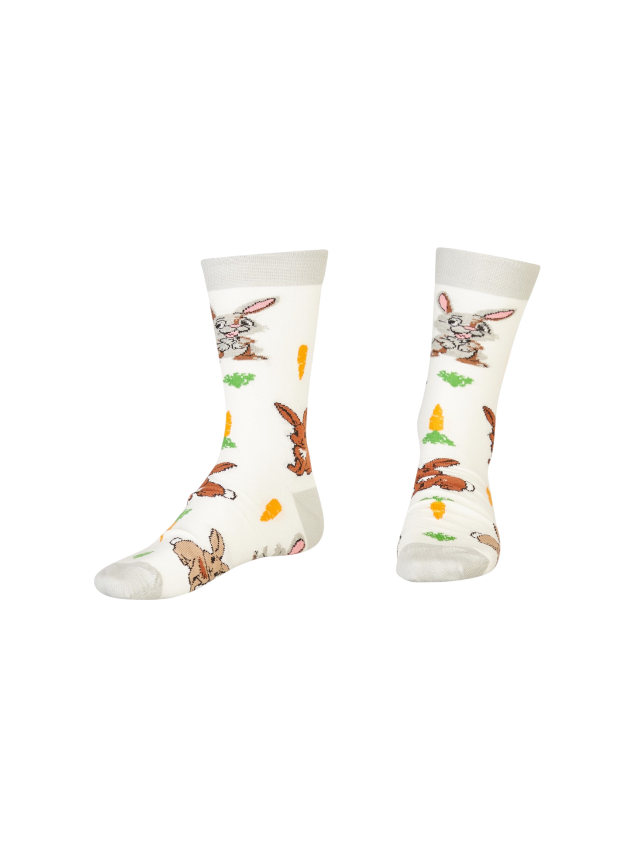 AbgeStrumpft Socks 'Hase' in White: front