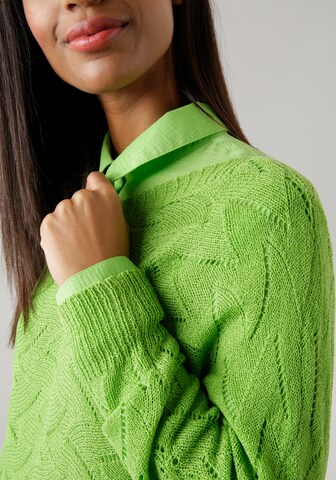 Aniston SELECTED Sweater in Green