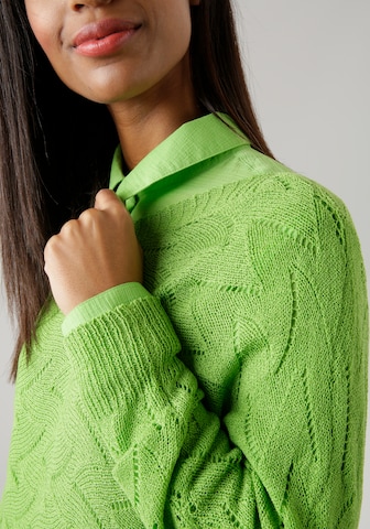 Aniston SELECTED Sweater in Green