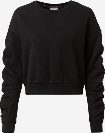 ONLY Sweatshirt 'FINA' in Black: front