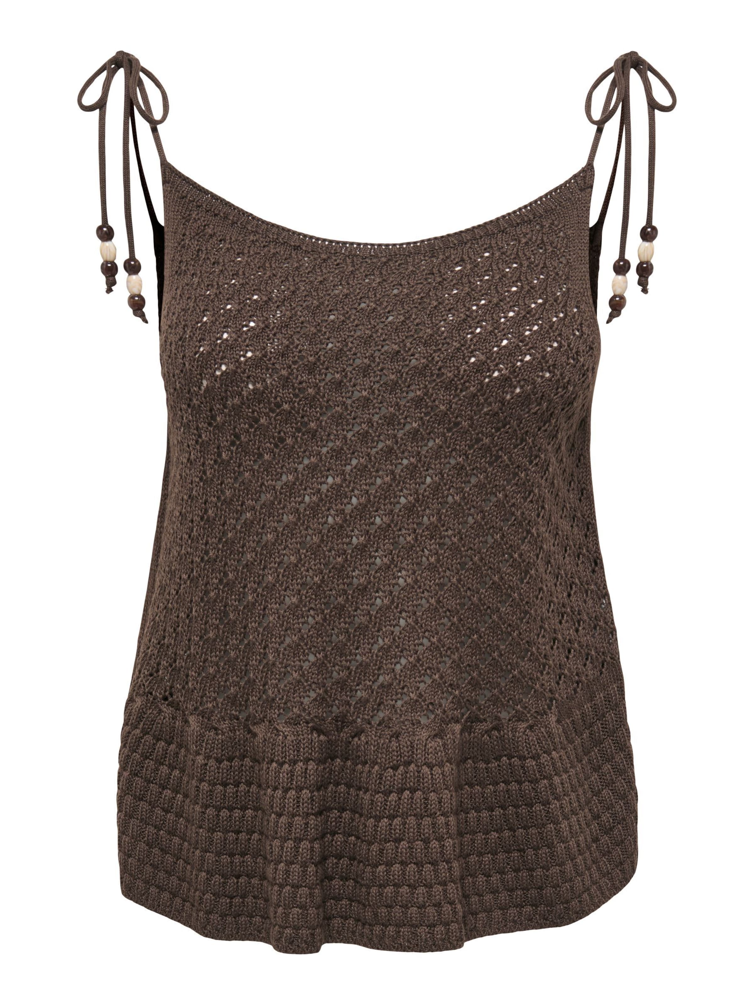 Tops en tricot 'JDYGreta' JDY en marron : devant