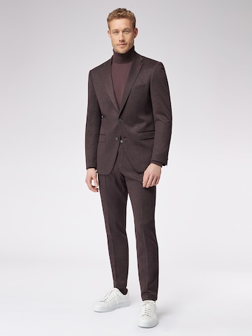 Coupe slim Costume ROY ROBSON en violet : devant