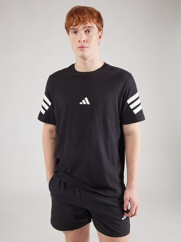 T-Shirt fonctionnel 'FI 3S' ADIDAS SPORTSWEAR en noir : devant
