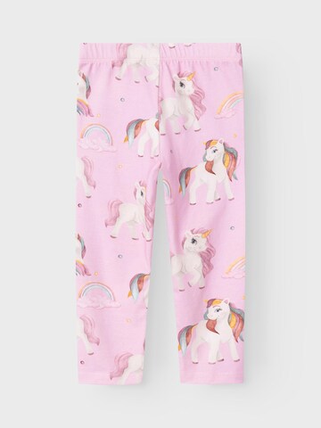 NAME IT Skinny Legginsy 'HARLI' w kolorze różowy