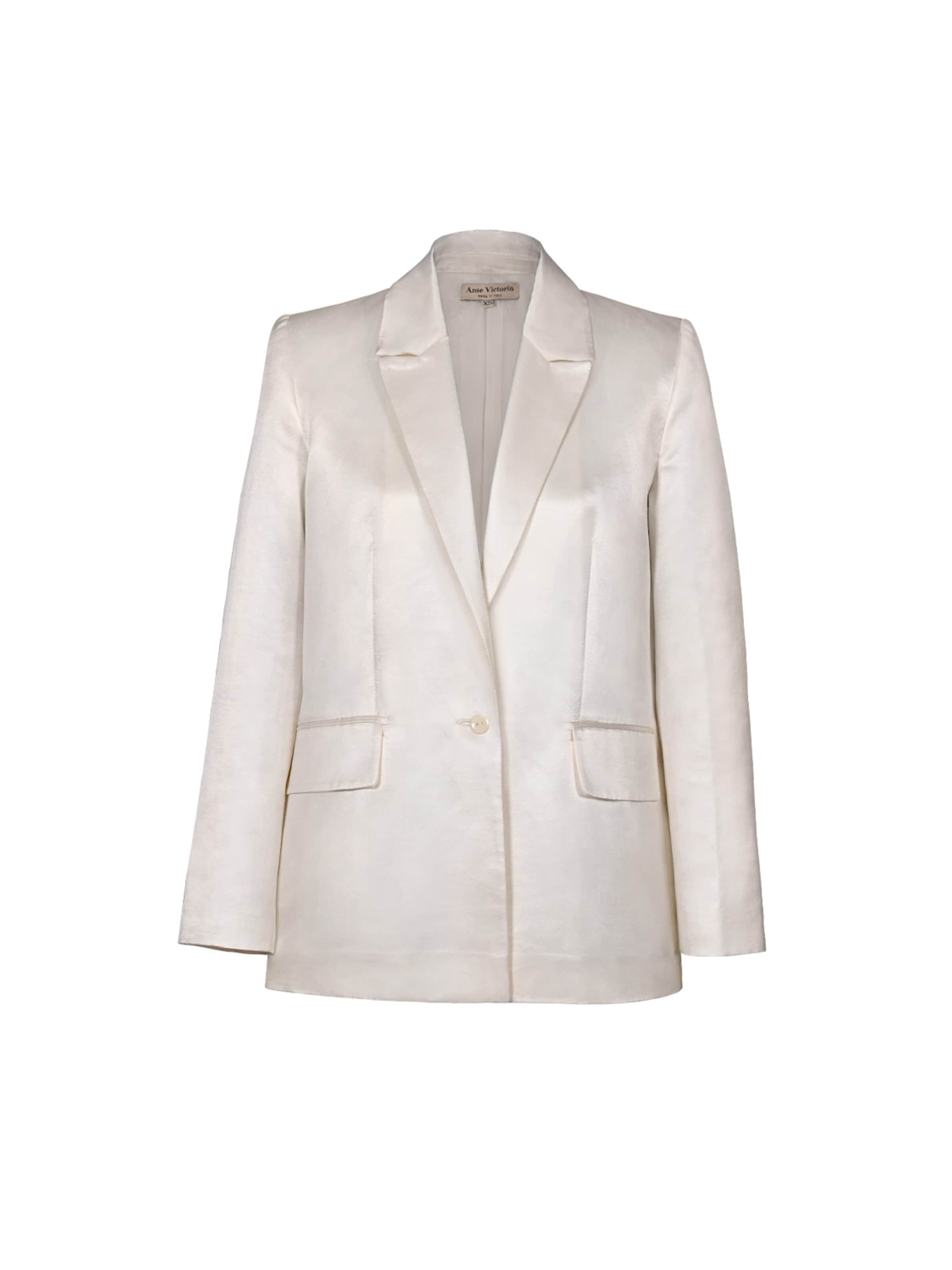 Anse Victorin Blazer 'Claire' i beige: forside
