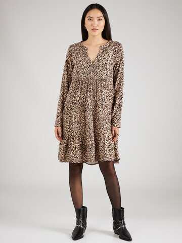 Sublevel Dress in Brown: front