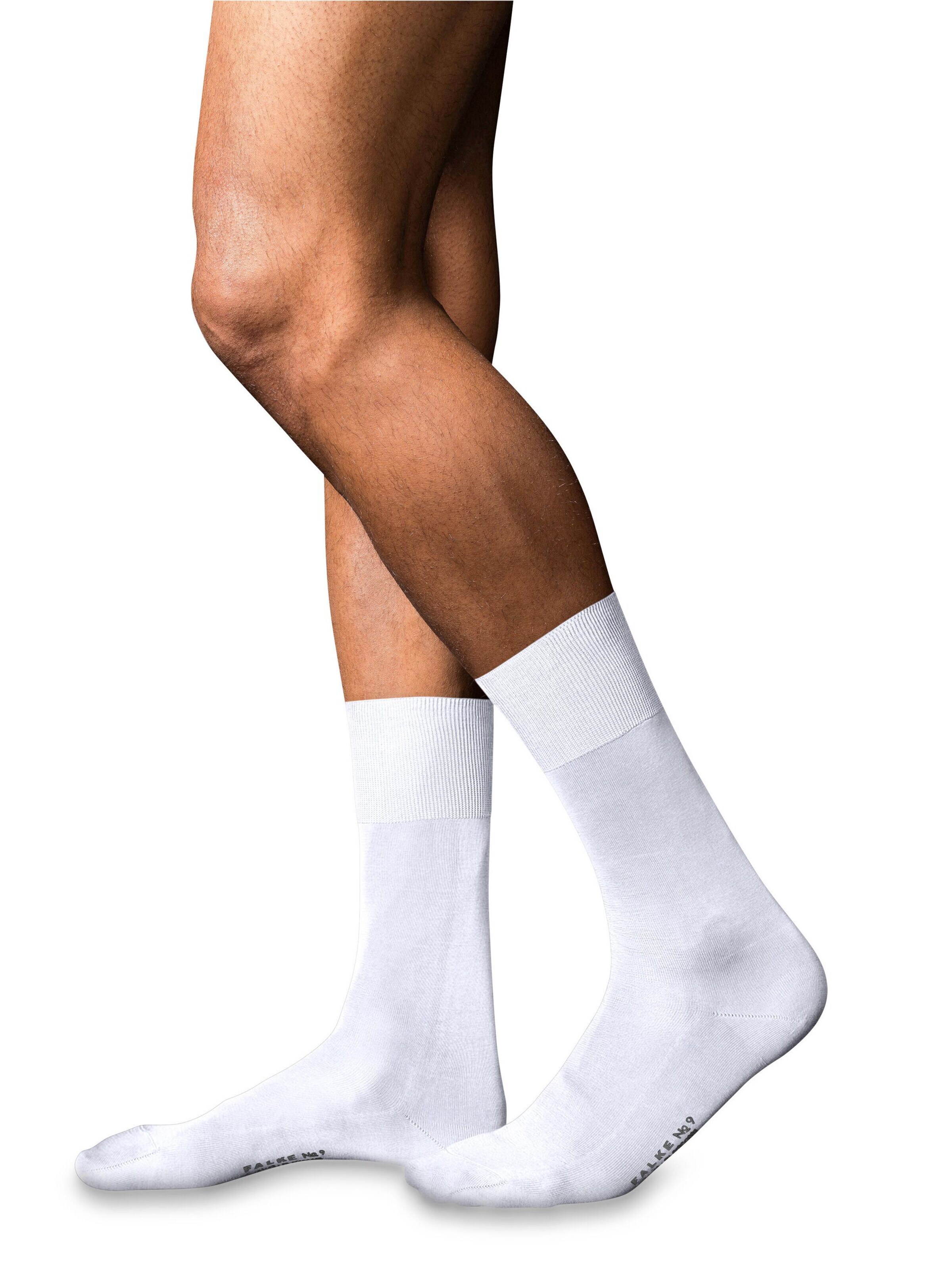 FALKE Socks 'No. 9 Pure Fil d´Écosse' in White