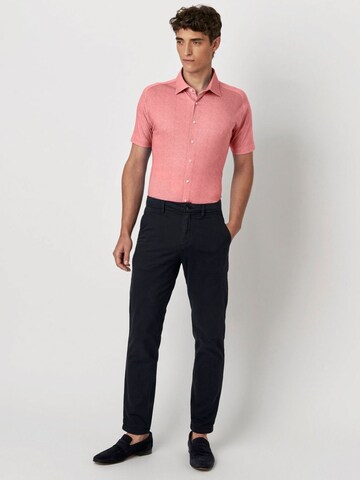 DESOTO Slim fit Button Up Shirt in Orange