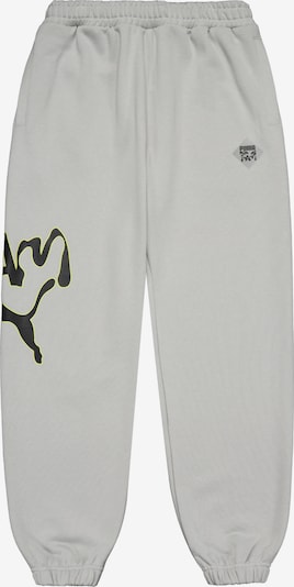 PUMA Calças de desporto em S em amarelo / cinzento / preto, Vista do artigo