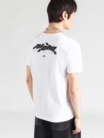 ALPHA INDUSTRIES Póló - fehér: elől