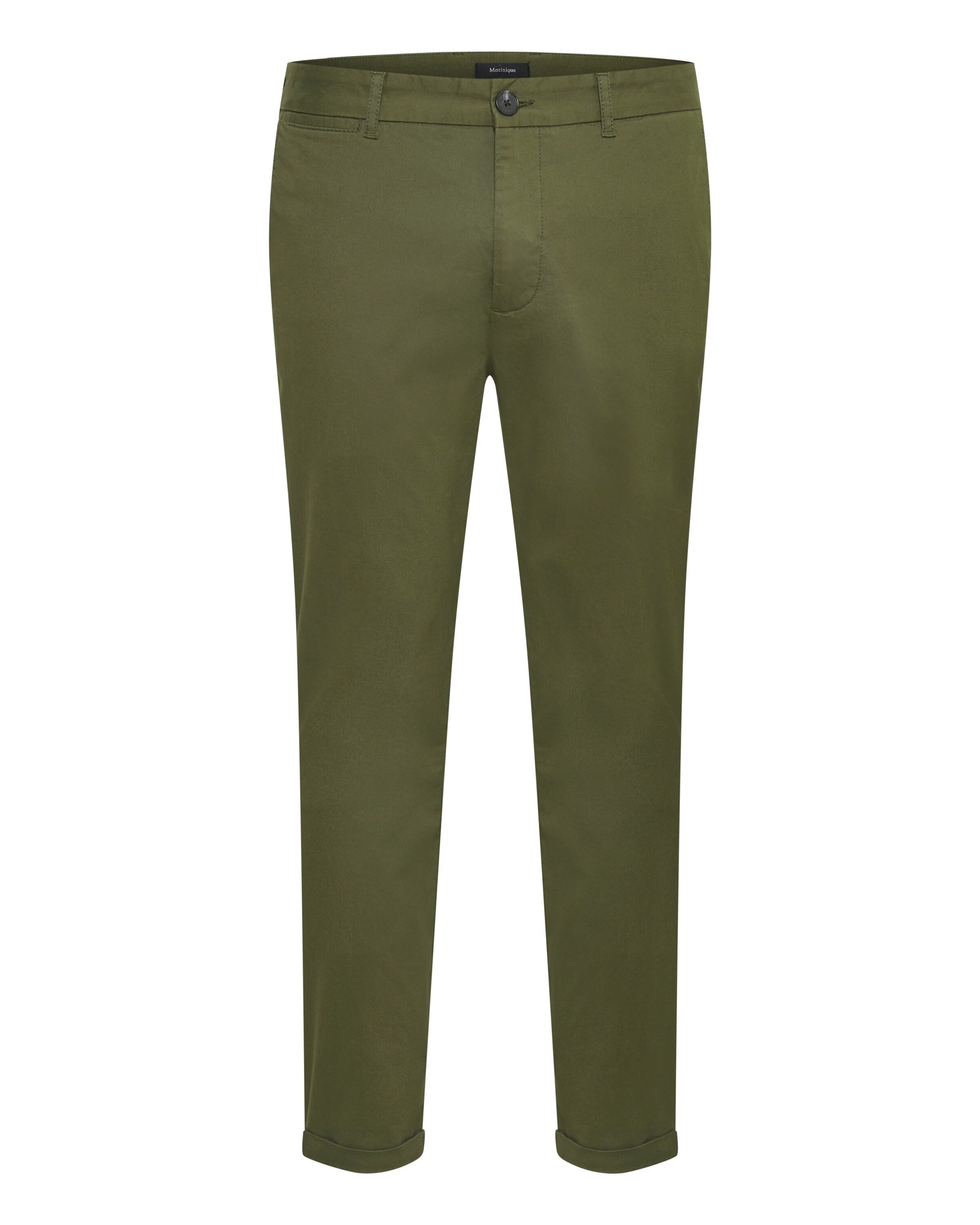 Matinique Regular Broek 'Liam' in Groen: voorkant
