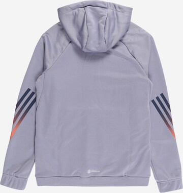 ADIDAS SPORTSWEAR Sports sweatshirt 'Train Icons Aeroready 3-Stripes' in Grey
