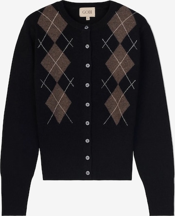 GOBI Cashmere Kofta i svart: framsida