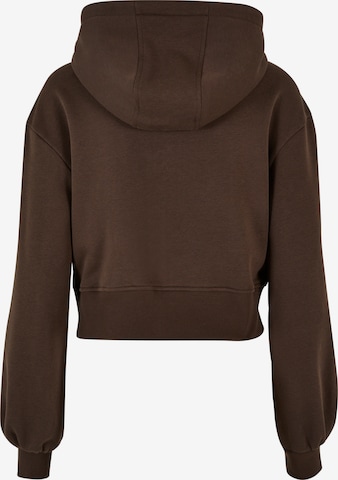 Urban Classics Zip-Up Hoodie in Brown