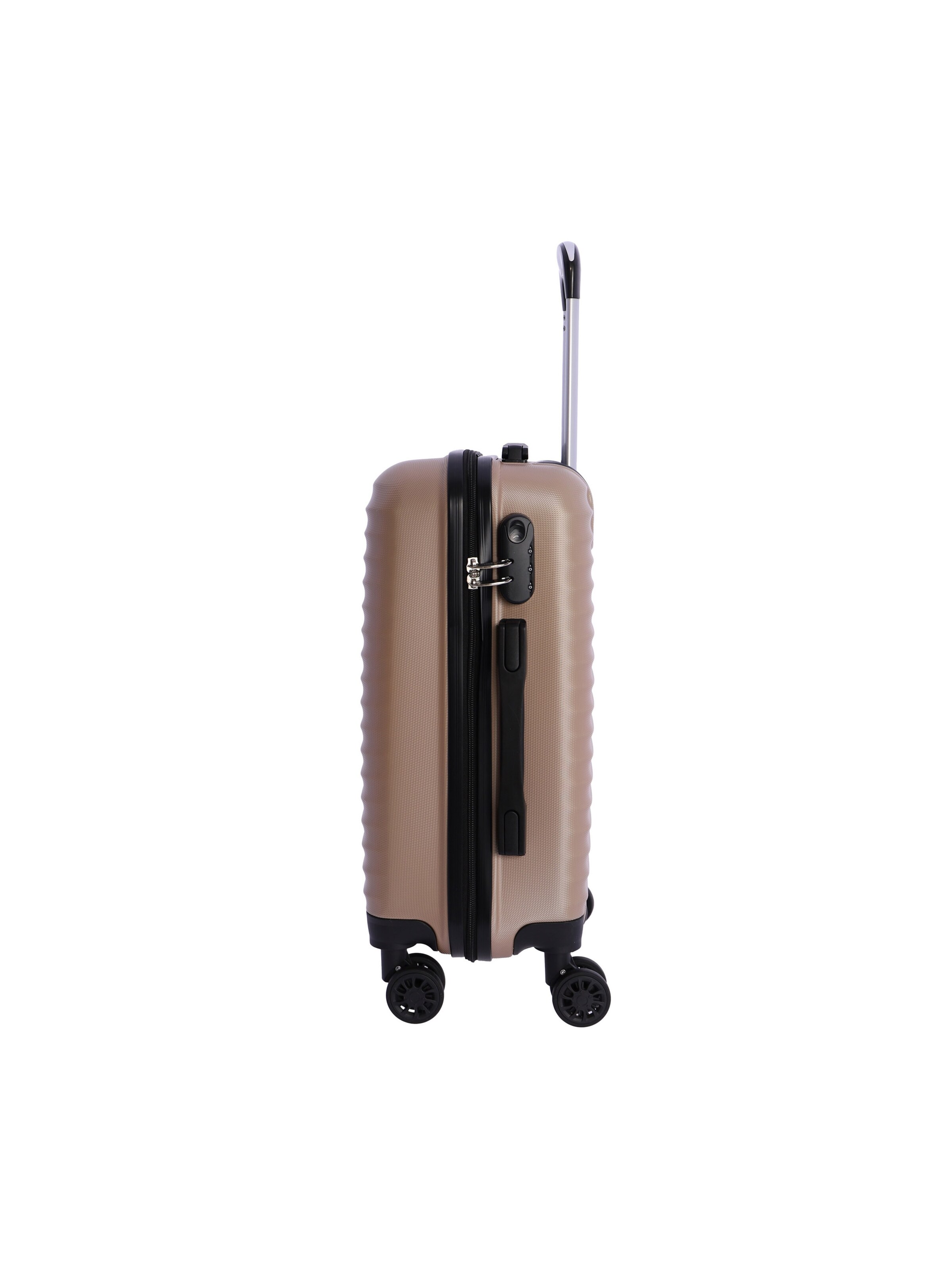 Don Algodon - Carrito 'DON ALGODON - Maletas de Viaje Cabina - Maleta 55x40x20 - Maletas de Viaje - Maleta de Cabina Resistente Ryannair - Trolley Equipaje para Avion con 4 Ruedas de 360º y candado' en oro