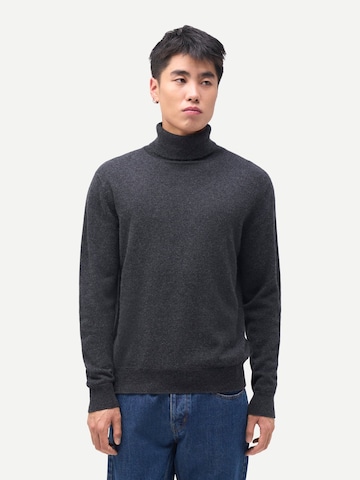 GOBI Cashmere - Jersey 'Men's Essential Turtleneck Cashmere Sweater' en gris: frente