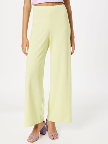 SISTERS POINT Wide leg Pants 'GLUT' in Yellow: front