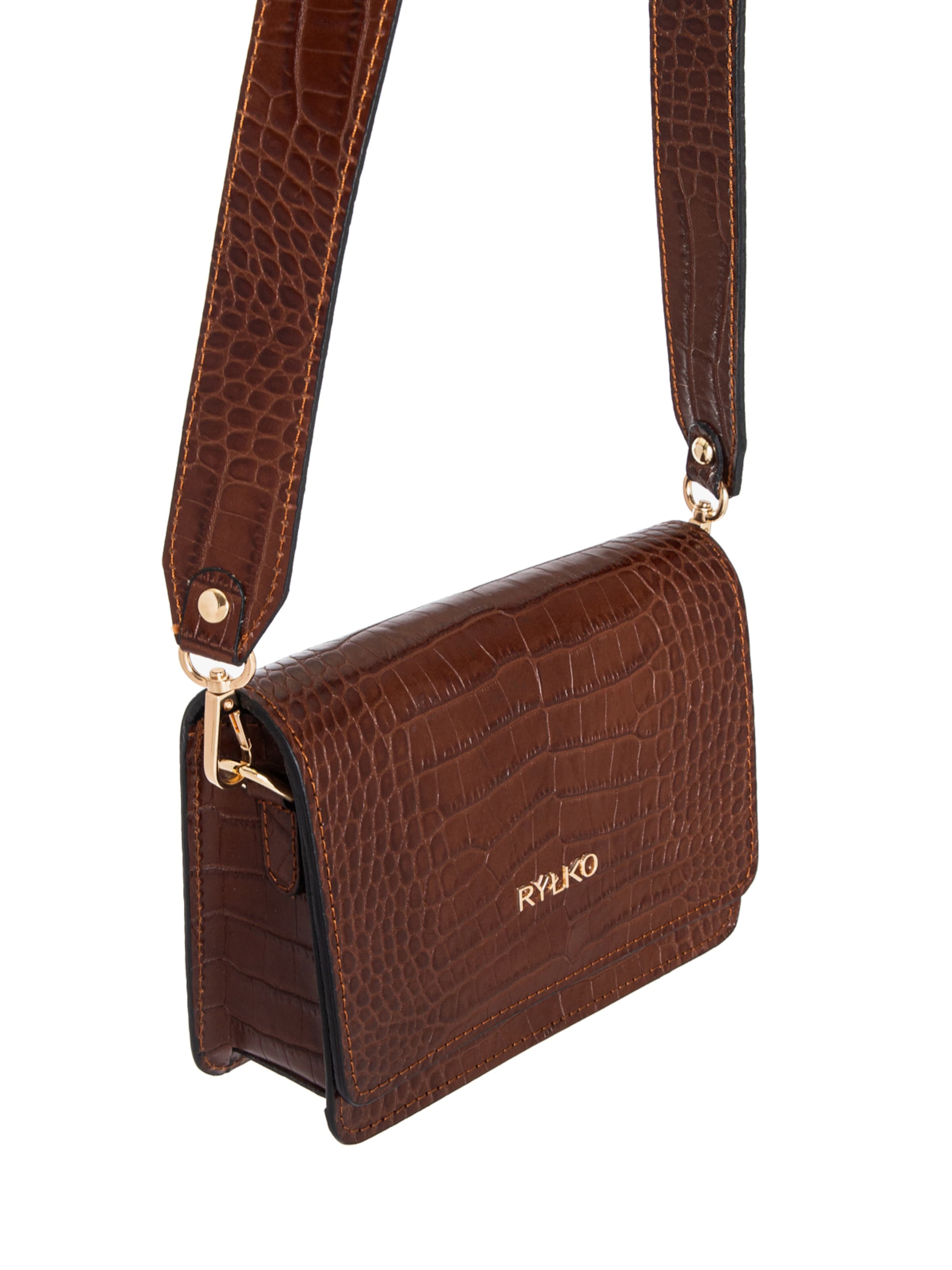 RYŁKO - Mala de ombro em castanho
