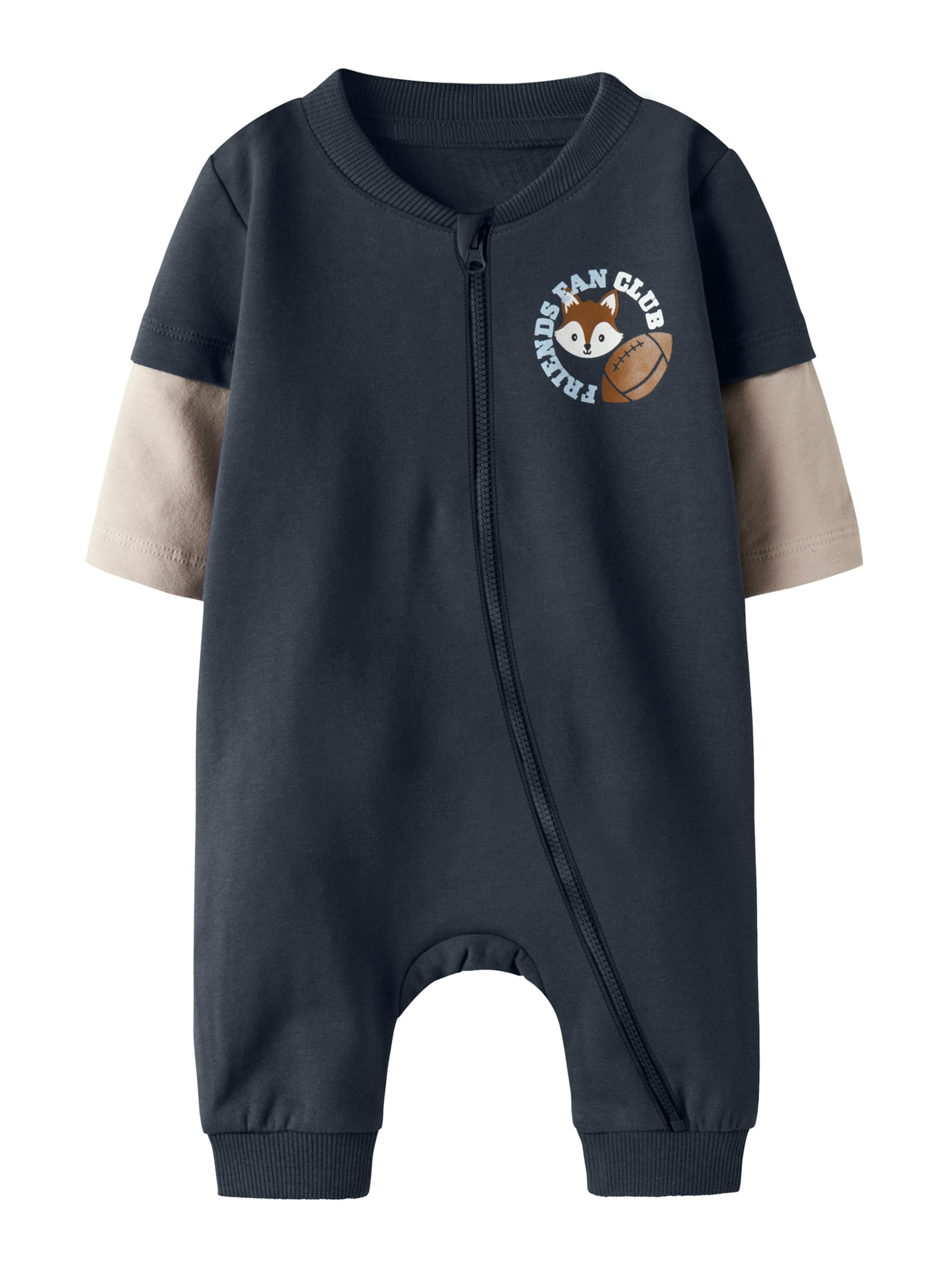 NAME IT Kezeslábasok 'NBMSUMO' - kék: elől