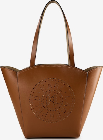 Karl Lagerfeld Shopper 'Circle' in Braun: Vorderseite