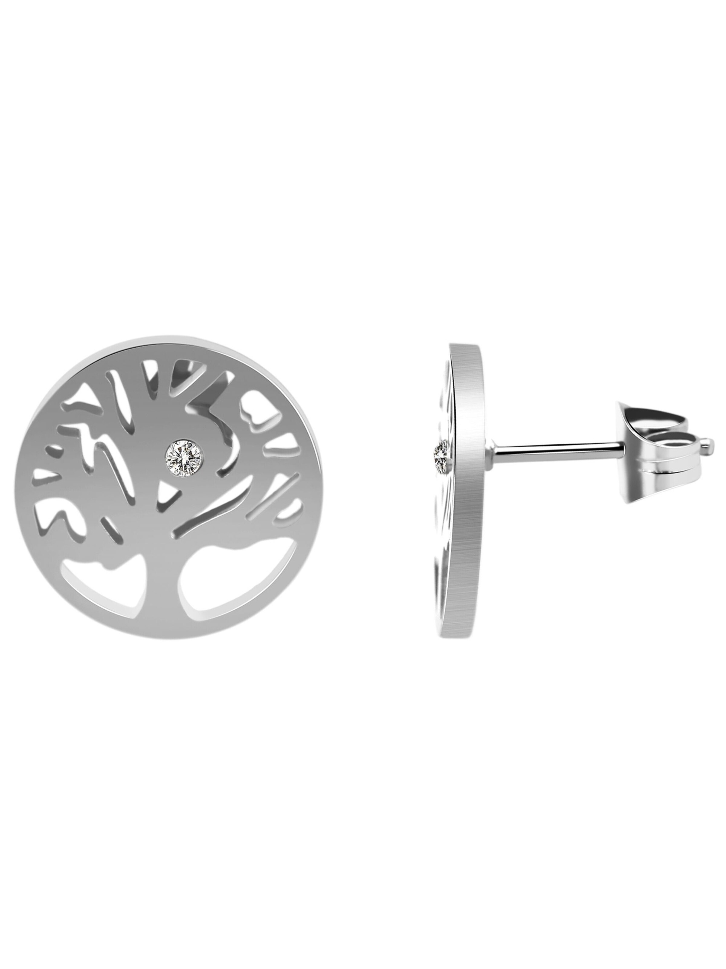 Akzent Earrings 'Diyana, hautverträglich' in Silver