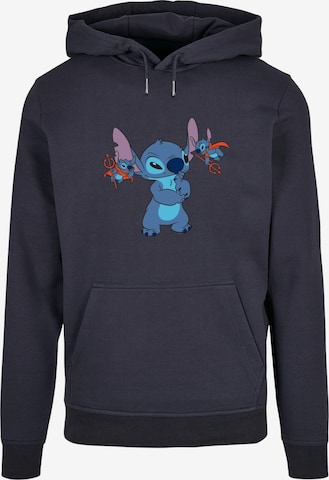 ABSOLUTE CULT Sweatshirt 'Lilo And Stitch - Little Devils' in Blue: front