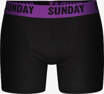 Boxers ' Monday Sunday ' Happy Shorts en noir