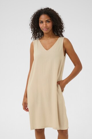 Kaffe Kleid 'Milia' in Beige: Vorderseite