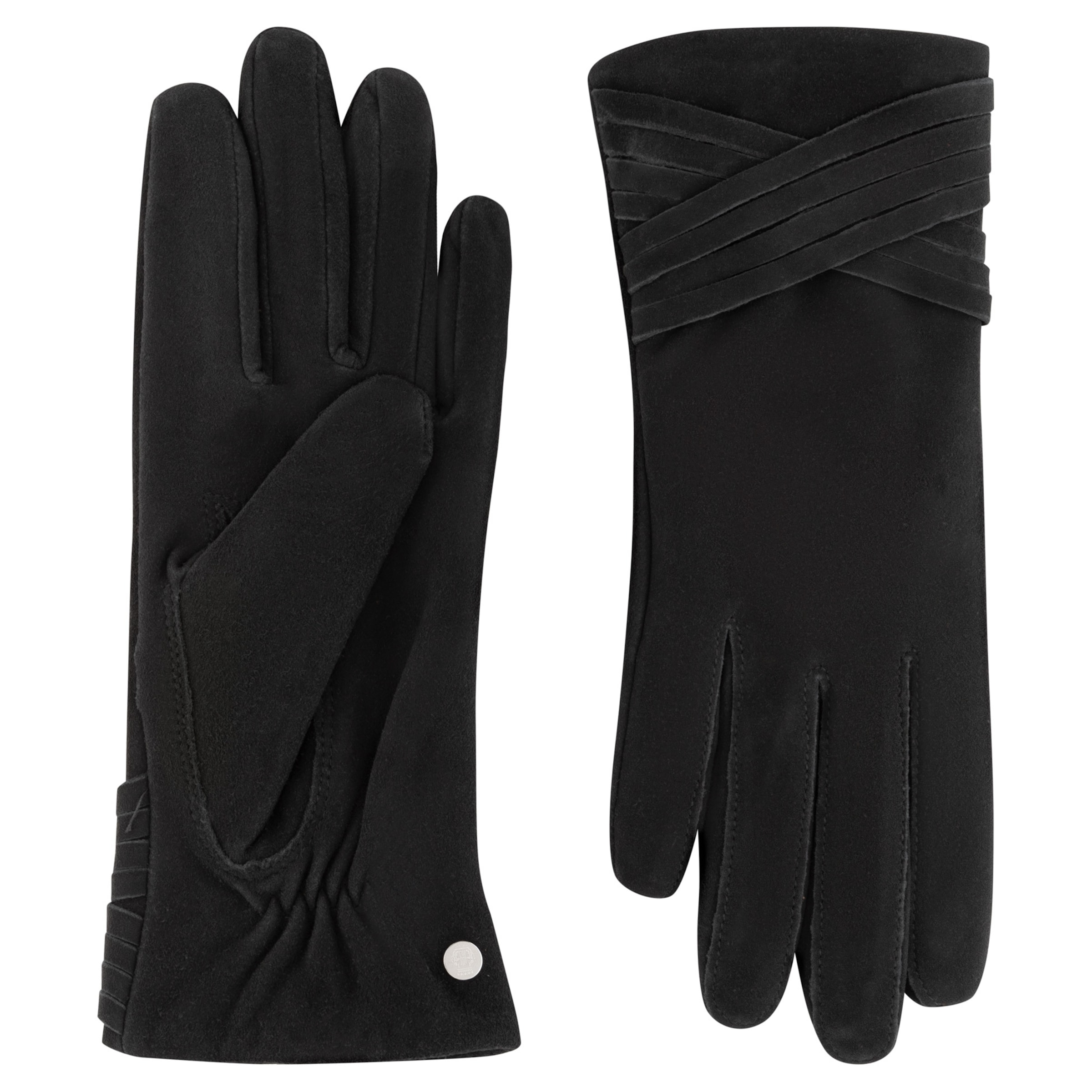 Roeckl Full Finger Gloves 'ROANNE' in Black: front
