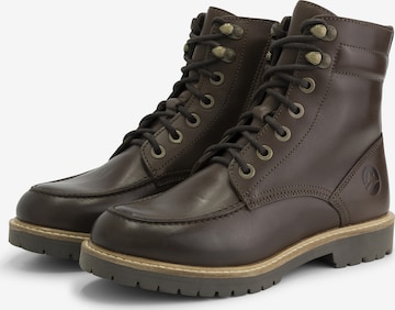 Bottines à lacets 'Rogaland' Travelin en marron