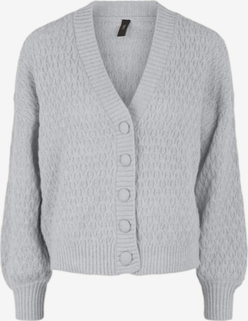 Y.A.S Knit Cardigan 'Briva' in Grey: front