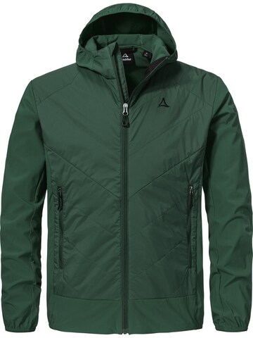 Schöffel Outdoorjas 'Hiking Hybrid Jk' in Groen: voorkant
